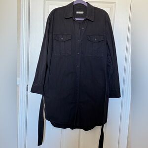 Rag and Bone Placket Denim Shirt Dress